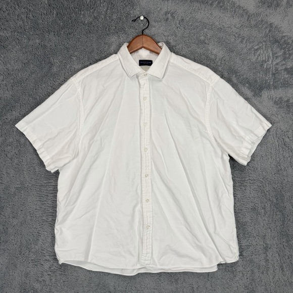 Proper Cloth Other - Proper Cloth Shirt Mens XL White 100% Cotton Short Sleeve Button Up